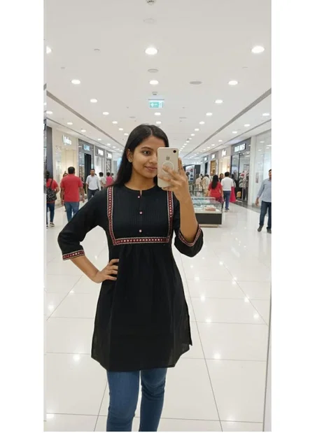 Naisha K 352 Cotton Flex Casual Wear Short Top Wholesale In India